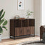 skænk 100x35x76 cm konstrueret træ brun egetræsfarve