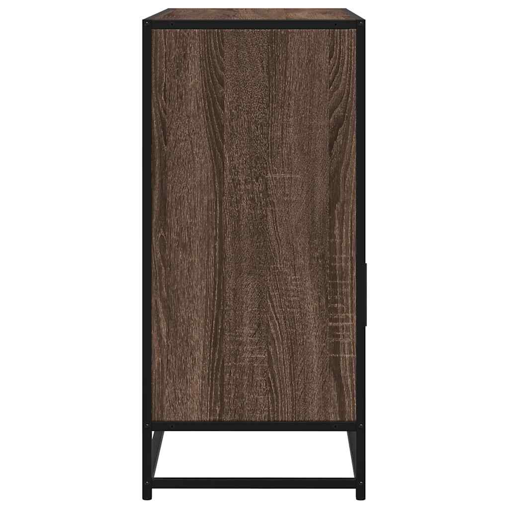 skænk 100x35x76 cm konstrueret træ brun egetræsfarve