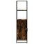 skab sonoma-eg 35,5x35x139 cm konstrueret træ og metal