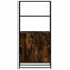 skab sonoma-eg 68x35x139 cm konstrueret træ og metal