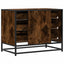 kommode 70x41x56 cm konstrueret træ røget egetræsfarve