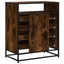 kommode 70x41x83,5 cm konstrueret træ røget egetræsfarve