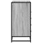 kommode 70x41x83,5 cm konstrueret træ grå sonoma-eg