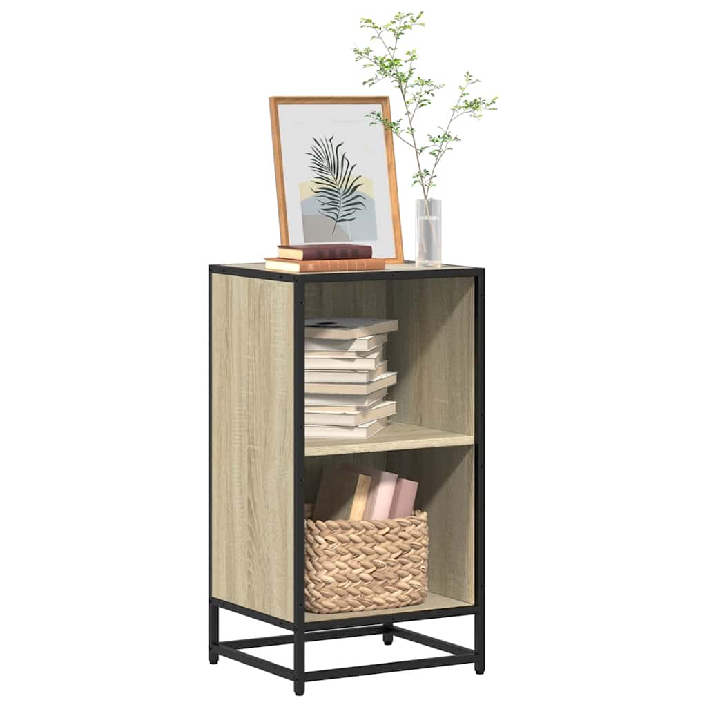 bogreol 40x35x76 cm konstrueret træ sonoma-eg billede