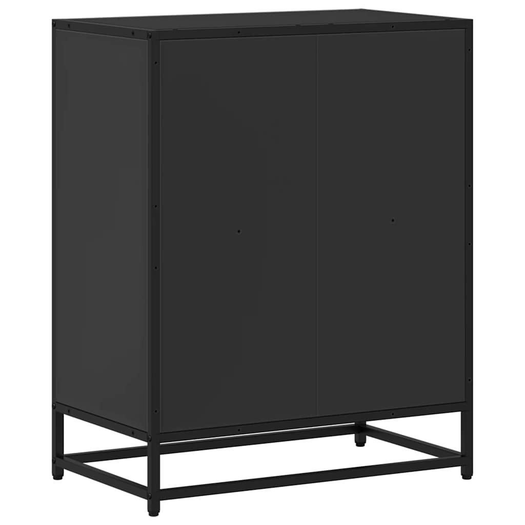 bogreol 60x35x76 cm konstrueret træ sort