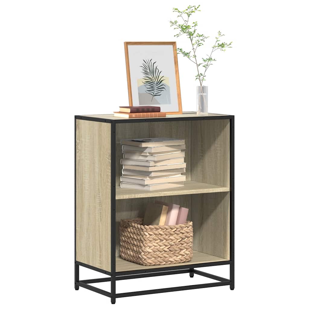 bogreol 60x35x76 cm konstrueret træ sonoma-eg billede