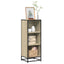 bogreol 40x35x107,5 cm konstrueret træ sonoma-eg