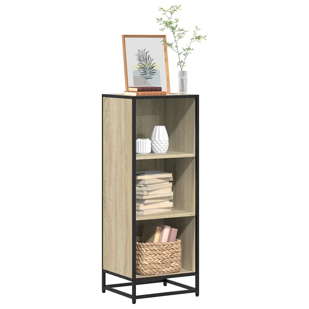 bogreol 40x35x107,5 cm konstrueret træ sonoma-eg billede
