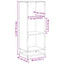 bogreol 40x35x107,5 cm konstrueret træ røget egetræ