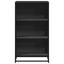 bogreol 60x35x107,5 cm konstrueret træ sort