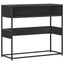 konsolbord 90x35x80 cm konstrueret træ sort