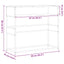 konsolbord 90x35x80 cm konstrueret træ sort
