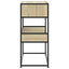 konsolbord 90x35x80 cm konstrueret træ sonoma-eg