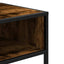konsolbord 90x35x80 cm konstrueret træ røget egetræsfarve