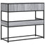 konsolbord 90x35x80 cm konstrueret træ grå sonoma-eg