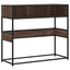 konsolbord 90x35x80 cm konstrueret træ brun egetræsfarve