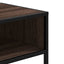 konsolbord 90x35x80 cm konstrueret træ brun egetræsfarve