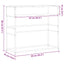 konsolbord 90x35x80 cm konstrueret træ brun egetræsfarve