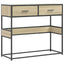 konsolbord 90x35x80 cm konstrueret træ sonoma-eg