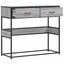 konsolbord 90x35x80 cm konstrueret træ grå sonoma-eg