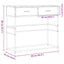 konsolbord 90x35x80 cm konstrueret træ brun egetræsfarve