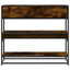 konsolbord 90x35x80 cm konstrueret træ røget egetræsfarve