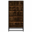 skostativ 48x38x97,5 cm konstrueret træ røget egetræsfarve