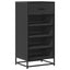 skostativ 48x38x97,5 cm konstrueret træ sort