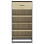 skoreol 48x38x97,5 cm konstrueret træ sonoma-eg
