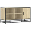 skobænk 100x40x53,5 cm konstrueret træ og metal sonoma-eg