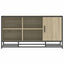 skobænk 100x40x53,5 cm konstrueret træ og metal sonoma-eg
