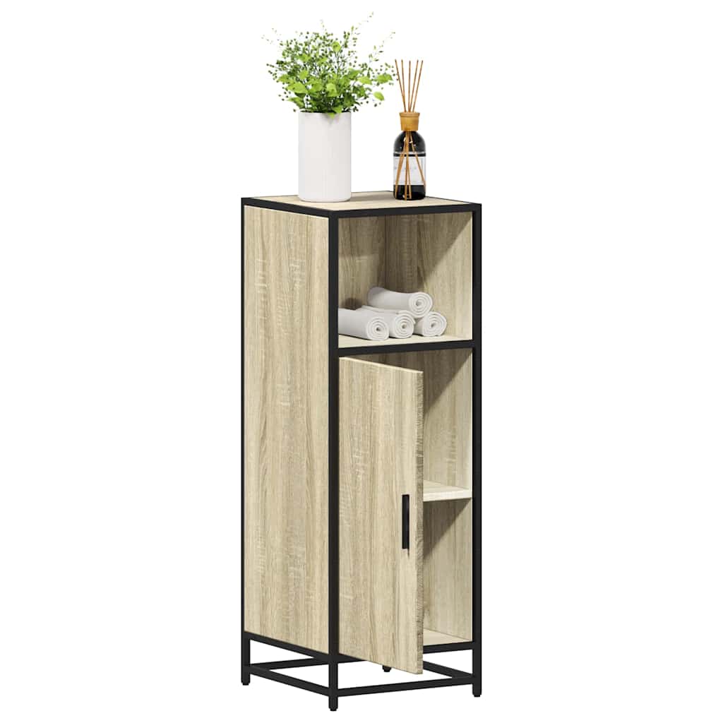 badeværelsesskab Sonoma eg 35x37,5x100 cm konstrueret træ billede