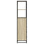 badeværelsesskab 35x37,5x166 cm konstrueret træ sonoma-eg
