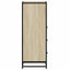 badeværelsesskab 35x37,5x100 cm konstrueret træ sonoma-eg