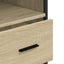 badeværelsesskab 35x37,5x100 cm konstrueret træ sonoma-eg