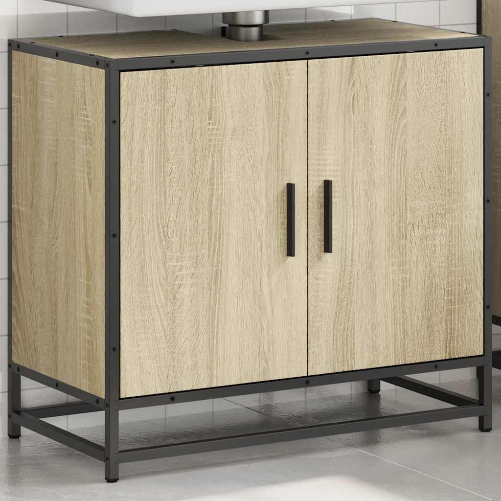 badeværelsesvaskeskab Sonoma eg 65x33x60 cm konstrueret træ