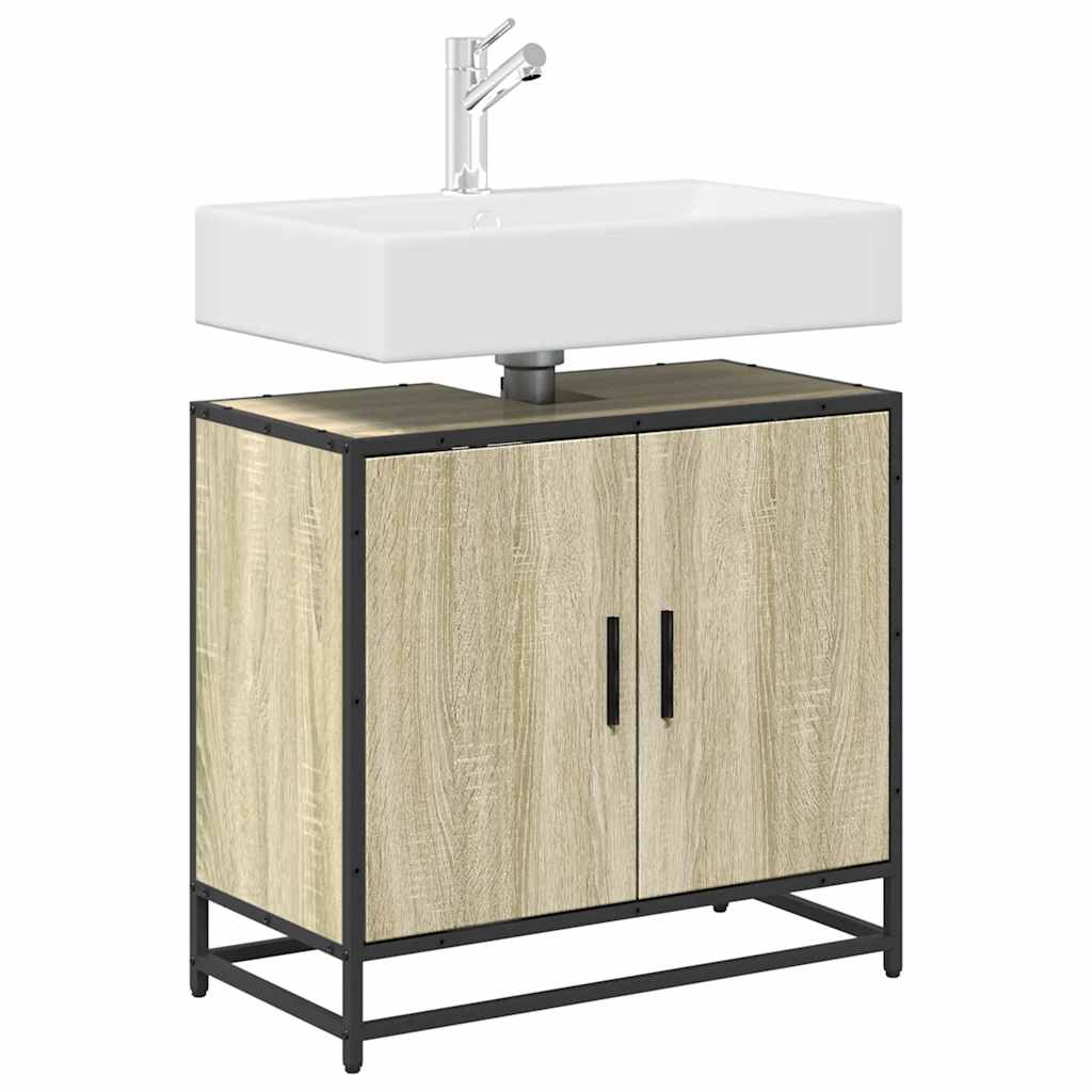 badeværelsesvaskeskab Sonoma eg 65x33x60 cm konstrueret træ