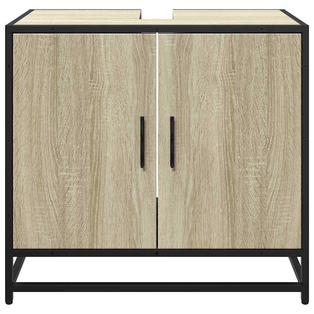 badeværelsesvaskeskab Sonoma eg 65x33x60 cm konstrueret træ