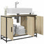 badeværelsesvaskeskab Sonoma eg 90x33x60 cm konstrueret træ