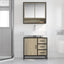 underskab til badeværelse 65x33x60 cm konstrueret træ sonoma-eg