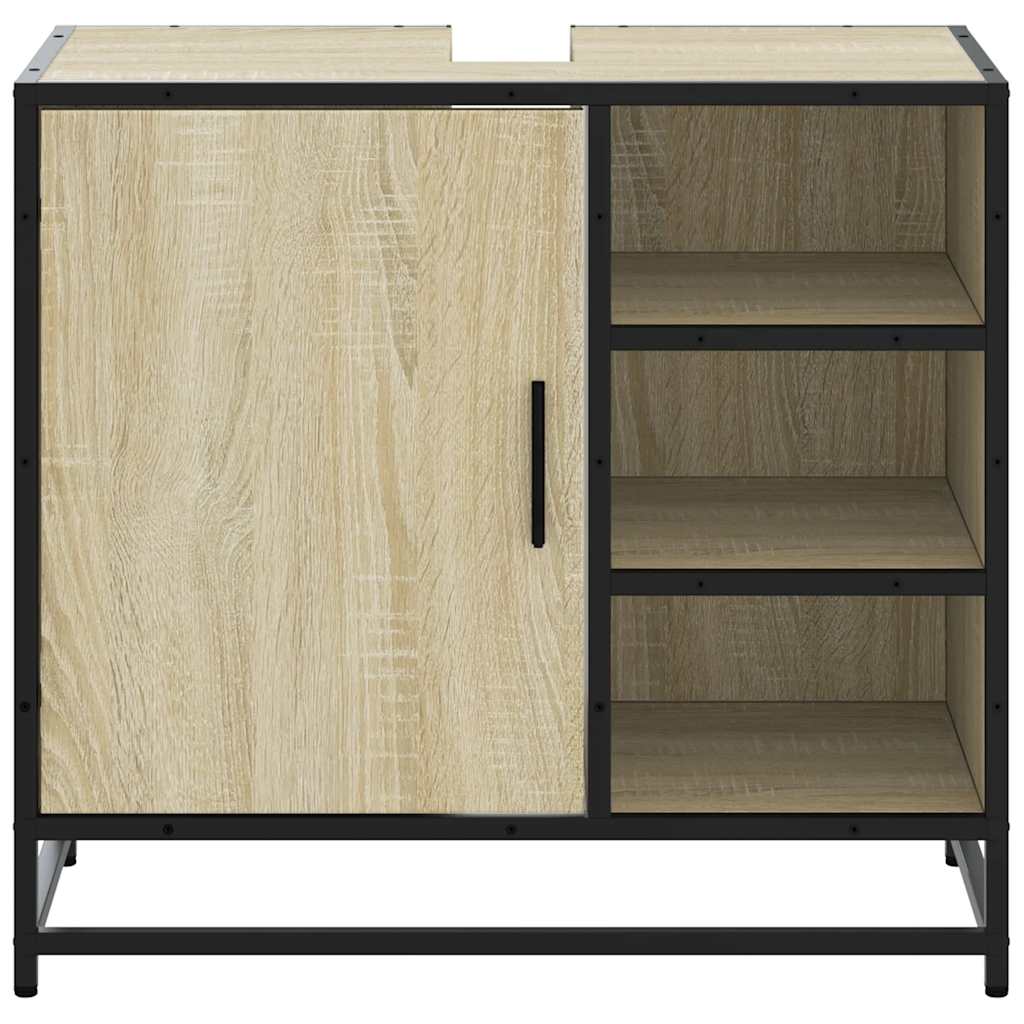 badeværelsesvaskeskab Sonoma eg 65x33x60 cm konstrueret træ