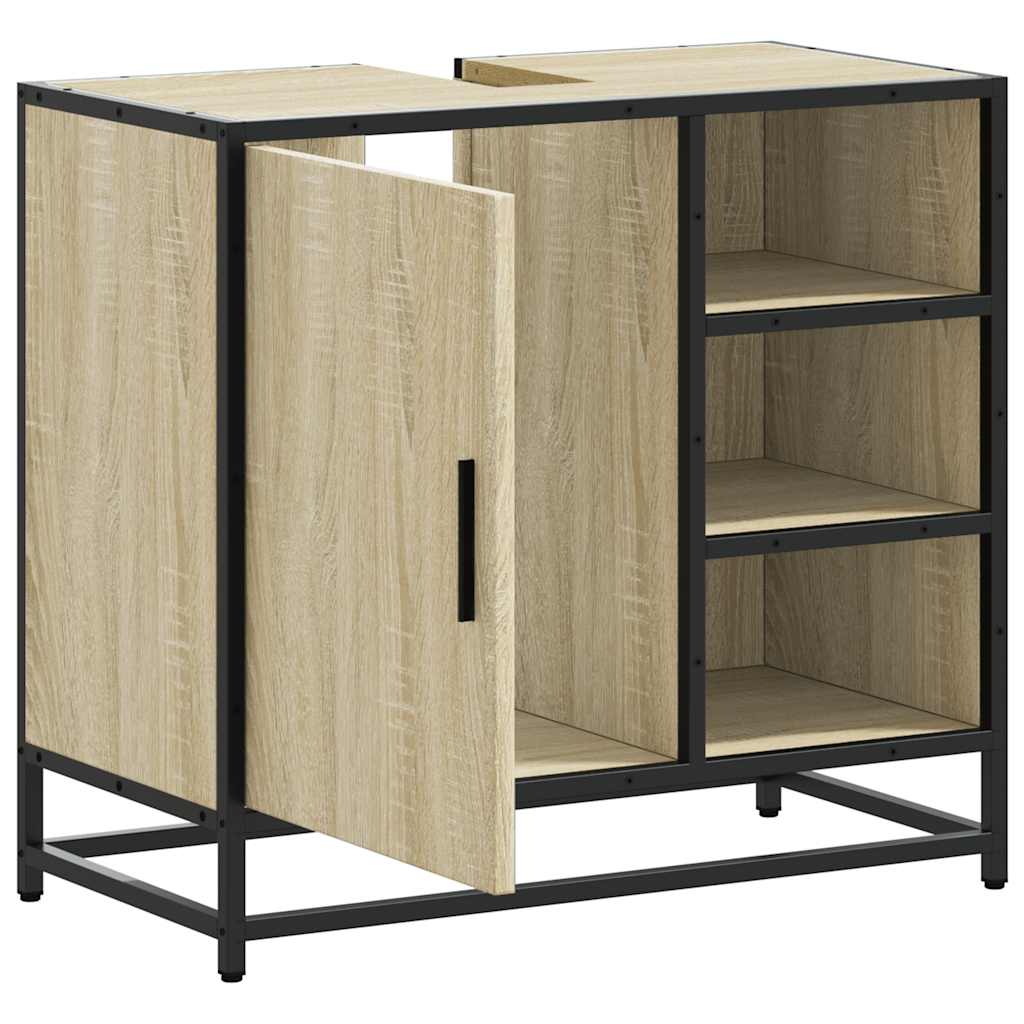 badeværelsesvaskeskab Sonoma eg 65x33x60 cm konstrueret træ