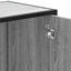 skab til håndvask til badeværelse 65x33x60 cm grå sonoma-eg