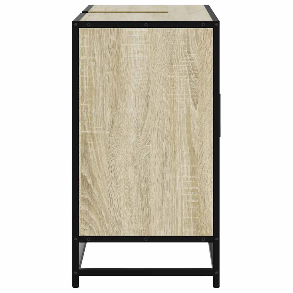 badeværelsesvaskeskab Sonoma eg 80x33x60 cm konstrueret træ