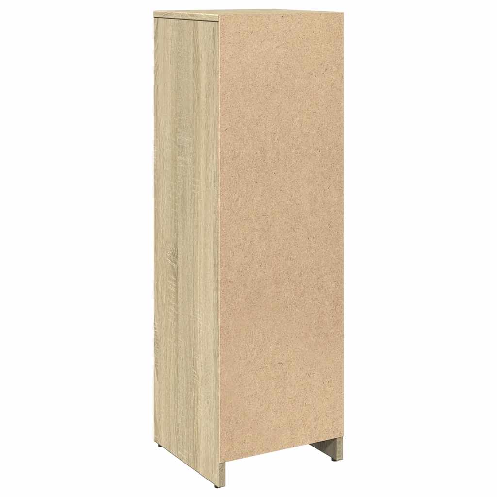 badeværelsesskab 30x30x95 cm konstrueret træ sonoma-eg