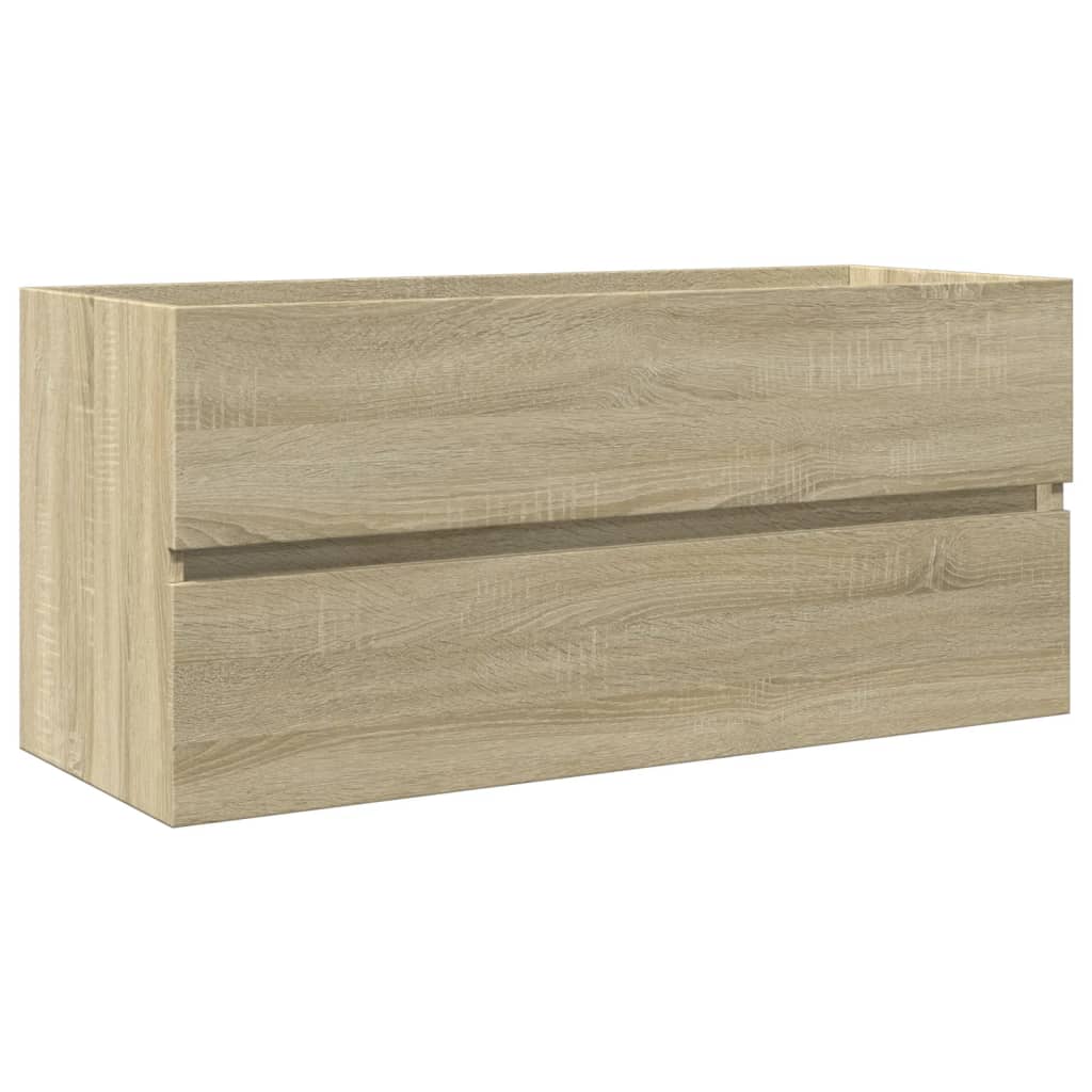 underskab til håndvask 100x38,5x45 cm konstrueret træ sonoma-eg