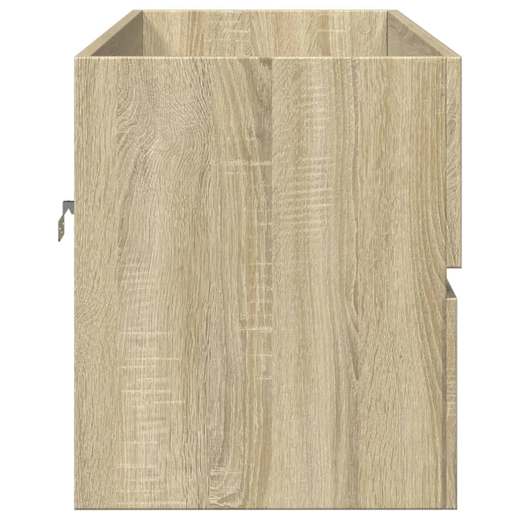 underskab til håndvask 100x38,5x45 cm konstrueret træ sonoma-eg