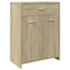 badeværelsesskab 60x33x80 cm konstrueret træ sonoma-eg