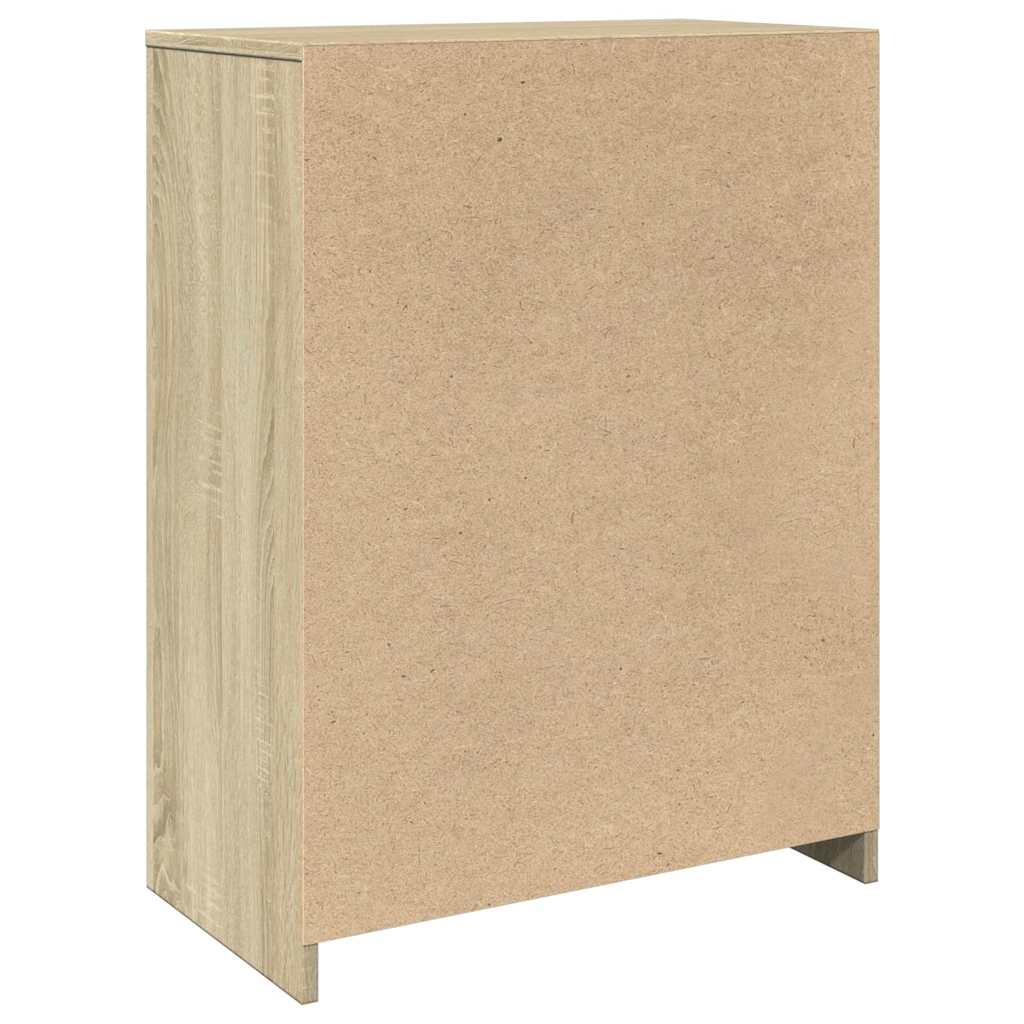badeværelsesskab 60x33x80 cm konstrueret træ sonoma-eg