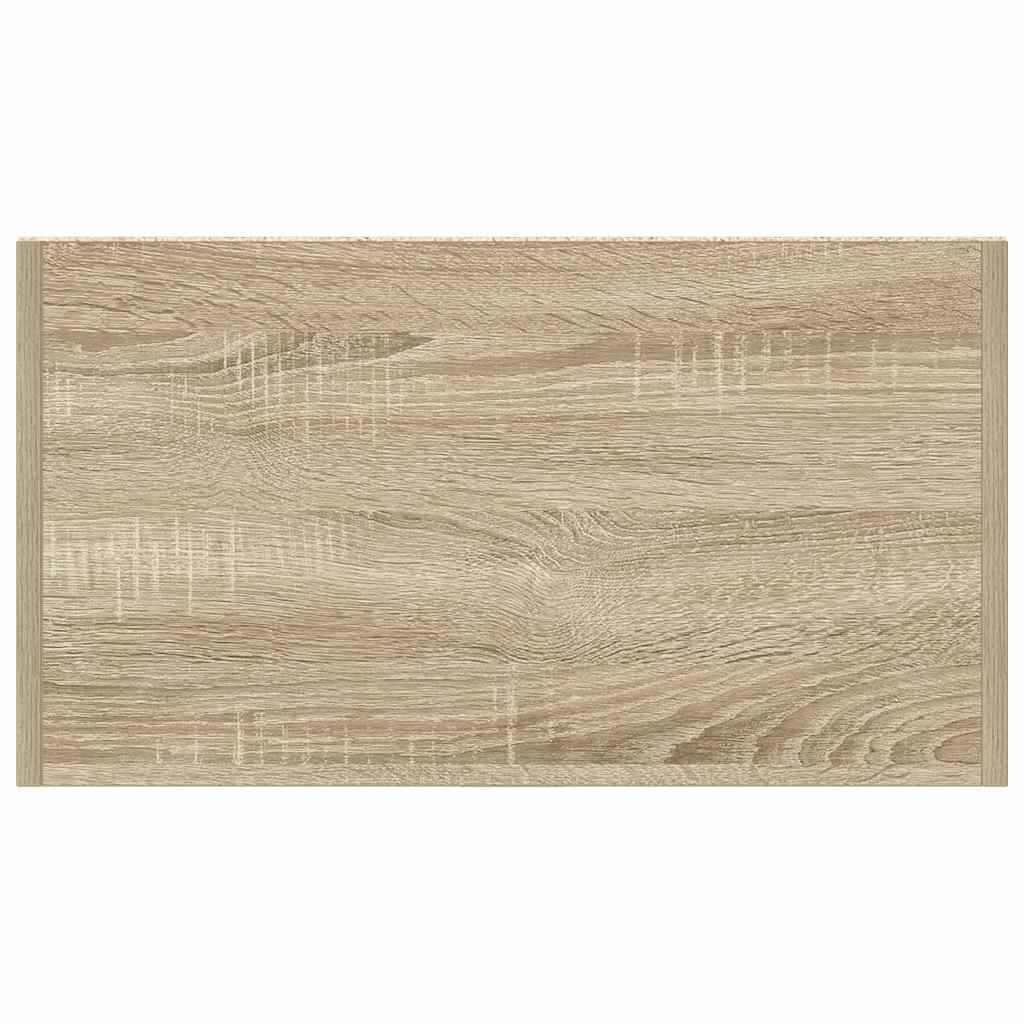 badeværelsesskab 60x33x80 cm konstrueret træ sonoma-eg